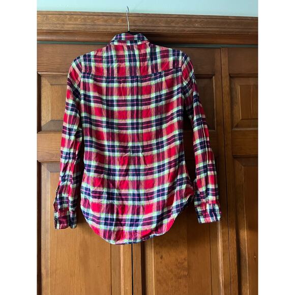 Abercrombie & Fitch Women's Check Button Up Shirt Long Sleeve Multicolor SZ XS - Picture 8 of 8